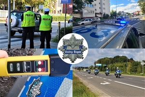 4 zdjęcia policjantów ruchu drogowego